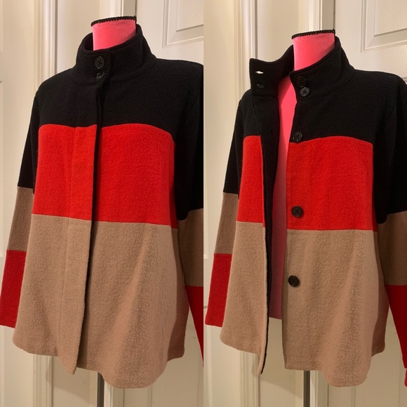 New Karl Lagerfeld Paris wool coatigan/sweater jacket - Picture 7 of 13